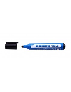 Marcador Edding 183 Flipchart Agua/p/bisel Negro. 231418301