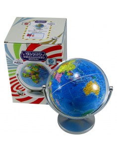 Globo Terraqueo 14cm  Politico Multigiro/base/plast/ Cja 147wd