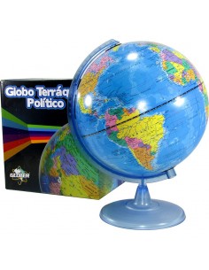 Globo Terraqueo 20cm  Politico /base/plast/cja 207w