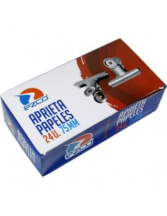 Aprieta Papeles Ezco  75 Mm X 24 Unid Caja