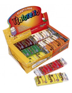 Plastilina X 24 Un. X25g Tintoretto  Blanco Niveo Caja