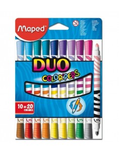 Marcadores  Duo  X 10 Estuche Colorpeps  847010