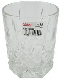 Vaso Vidrio Whisky Diamante 300 Cc 141al