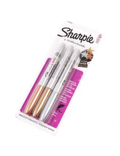 Marcador Sharpie Fino Metalico Blist.x 3 Oro/plat/cobr. 1858004