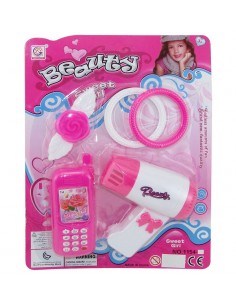 Set De Belleza Infantil X 4 Pzs Secador - Celular  1794372 Blister