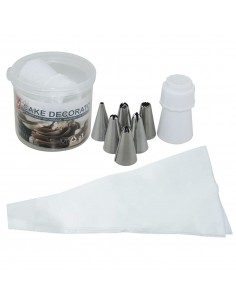 Set De Accesorios X 6 Decotorta Frasco Plastico Zz-1349