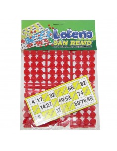 Loteria San Remo X12 Cartones En Bolsa