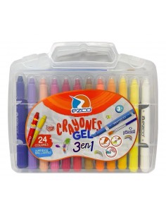 Crayones Gel Ezco Valija 24...