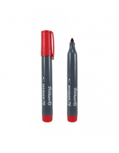 MARCADOR PERMANENTE PELIKAN 711 REDONDO ROJO